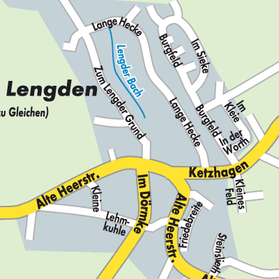 Stadtplan Klein Lengden