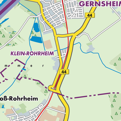 Übersichtsplan Klein-Rohrheim