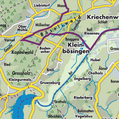 Übersichtsplan Kleinbösingen