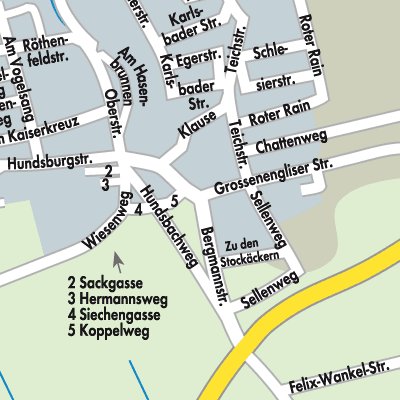 Stadtplan Kleinenglis