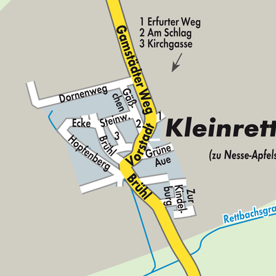 Stadtplan Kleinrettbach