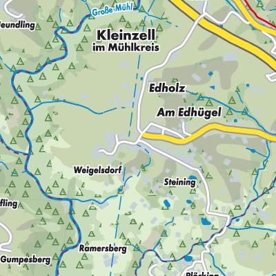 Übersichtsplan Kleinzell im Mühlkreis