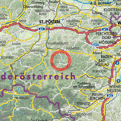 Landkarte Kleinzell