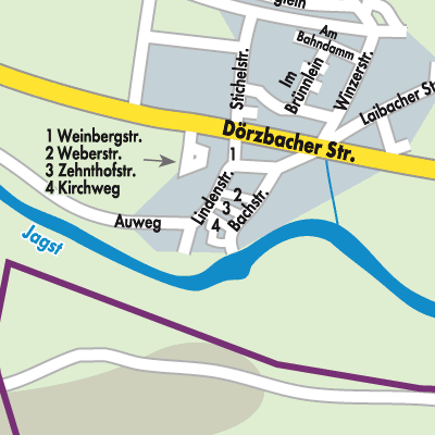 Stadtplan Klepsau