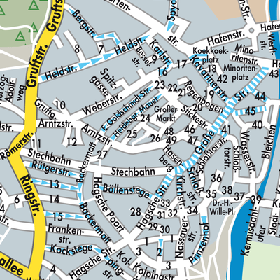 Stadtplan Kleve