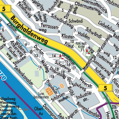 Stadtplan Klingnau