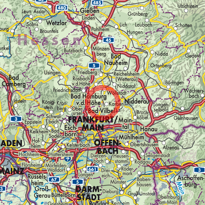 Landkarte Kloppenheim