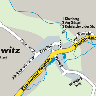 Stadtplan Kloschwitz