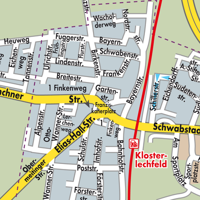 Stadtplan Klosterlechfeld