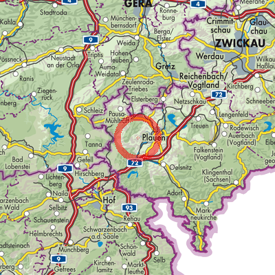 Landkarte Kobitzschwalde