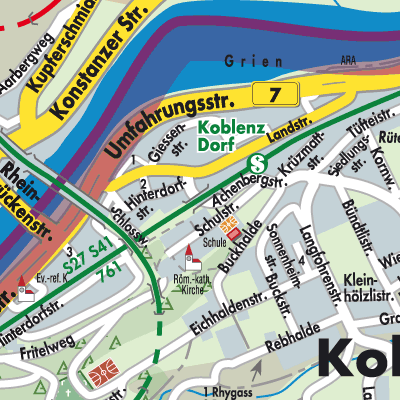 Stadtplan Koblenz