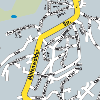 Stadtplan Kochel am See