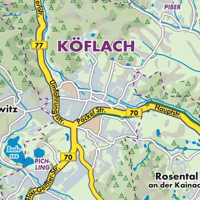 Übersichtsplan Köflach