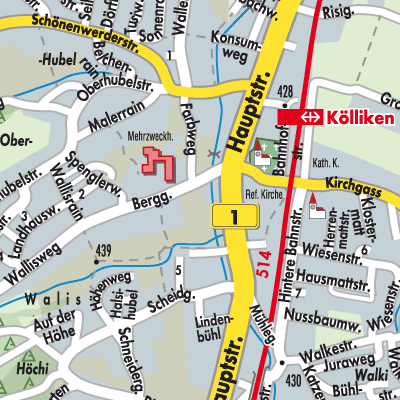 Stadtplan Kölliken