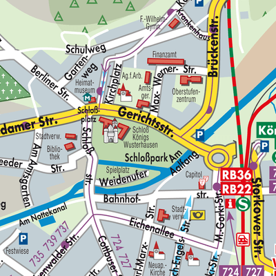 Stadtplan Königs Wusterhausen