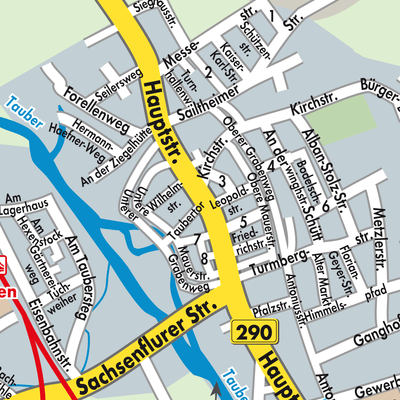 Stadtplan Königshofen