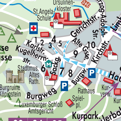 Stadtplan Königstein im Taunus