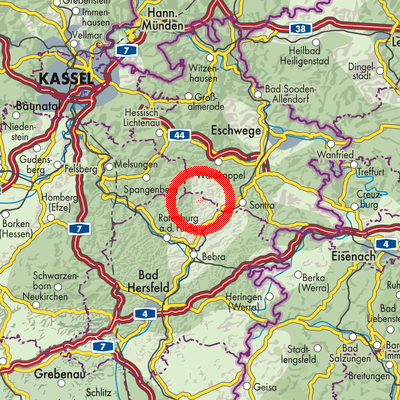 Landkarte Königswald