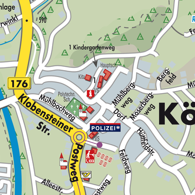 Stadtplan Kössen