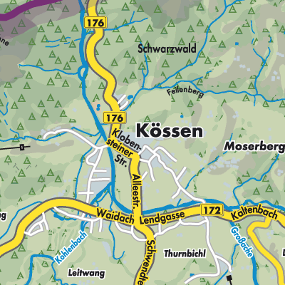 Übersichtsplan Kössen