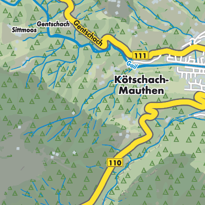 Übersichtsplan Kötschach-Mauthen
