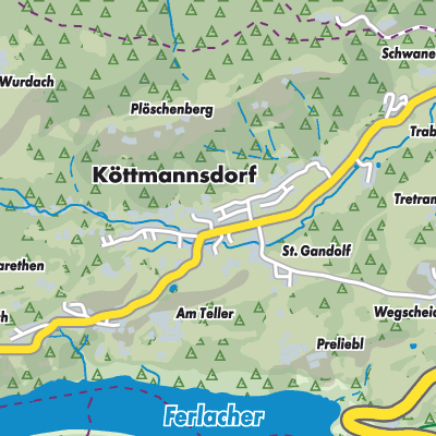 Übersichtsplan Köttmannsdorf