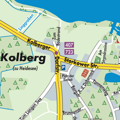 Stadtplan Kolberg