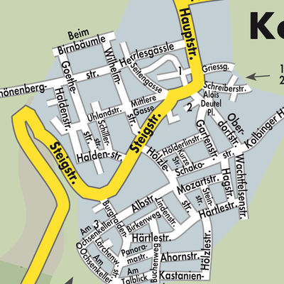 Stadtplan Kolbingen