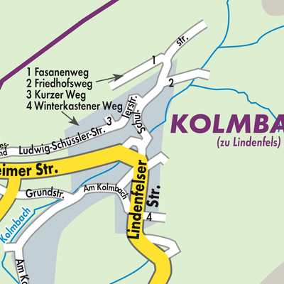 Stadtplan Kolmbach