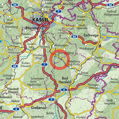 Landkarte Konnefeld