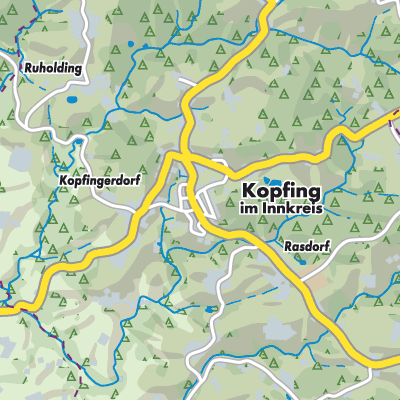 Übersichtsplan Kopfing im Innkreis