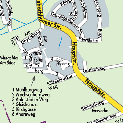 Stadtplan Kornhochheim