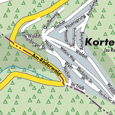 Stadtplan Kortelshütte