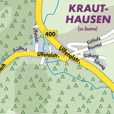 Stadtplan Krauthausen