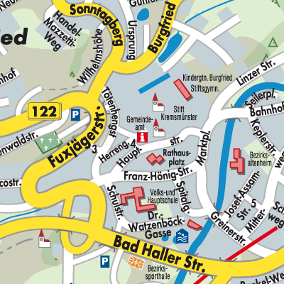 Stadtplan Kremsmünster