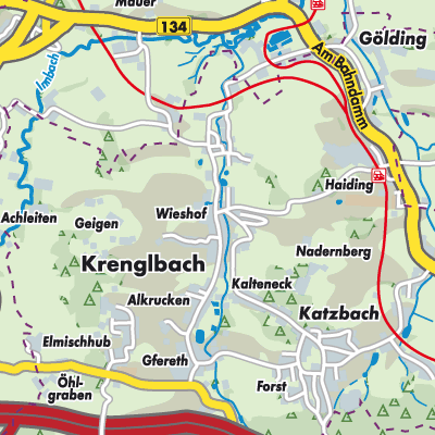 Übersichtsplan Krenglbach