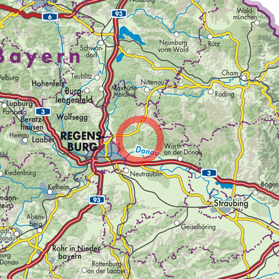 Landkarte Kreuther Forst