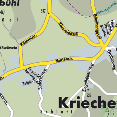 Stadtplan Kriechenwil