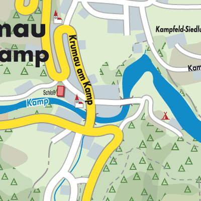 Stadtplan Krumau am Kamp