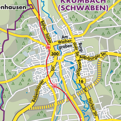 Übersichtsplan Krumbach (Schwaben) (VGem)