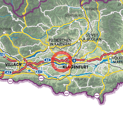 Landkarte Krumpendorf am Wörthersee