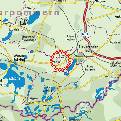 Landkarte Kuckssee