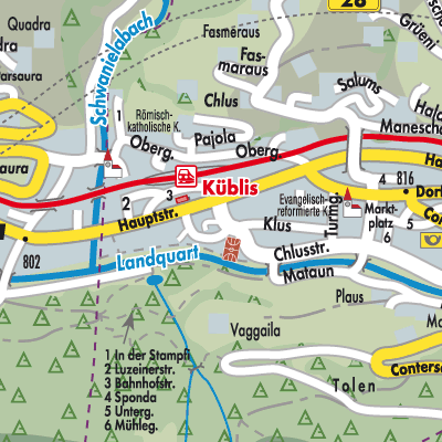 Stadtplan Küblis