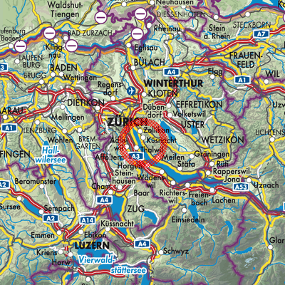 Landkarte Küsnacht (ZH)