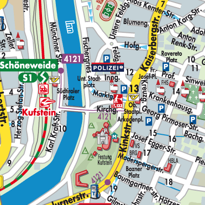 Stadtplan Kufstein