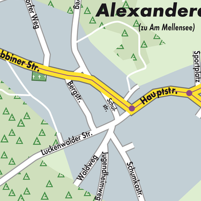 Stadtplan Kummersdorf-Alexanderdorf