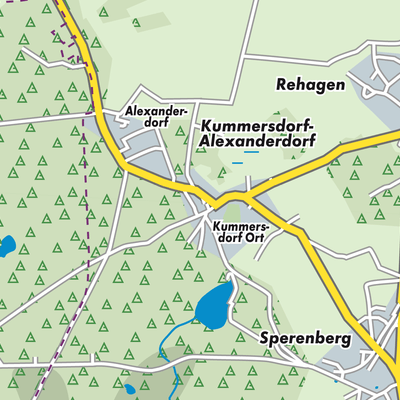 Übersichtsplan Kummersdorf-Alexanderdorf