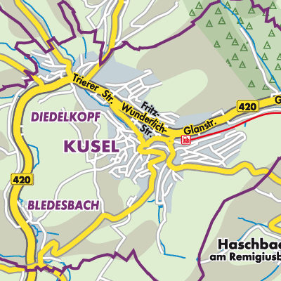 Übersichtsplan Kusel-Altenglan
