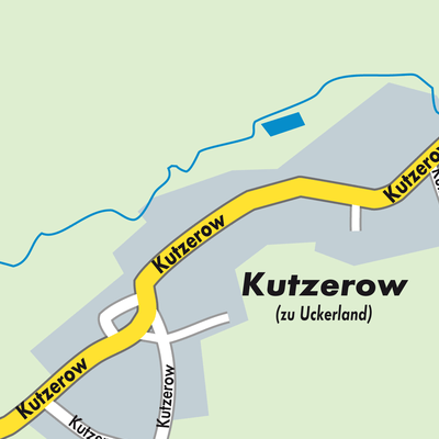 Stadtplan Kutzerow