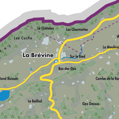 Übersichtsplan La Brévine
